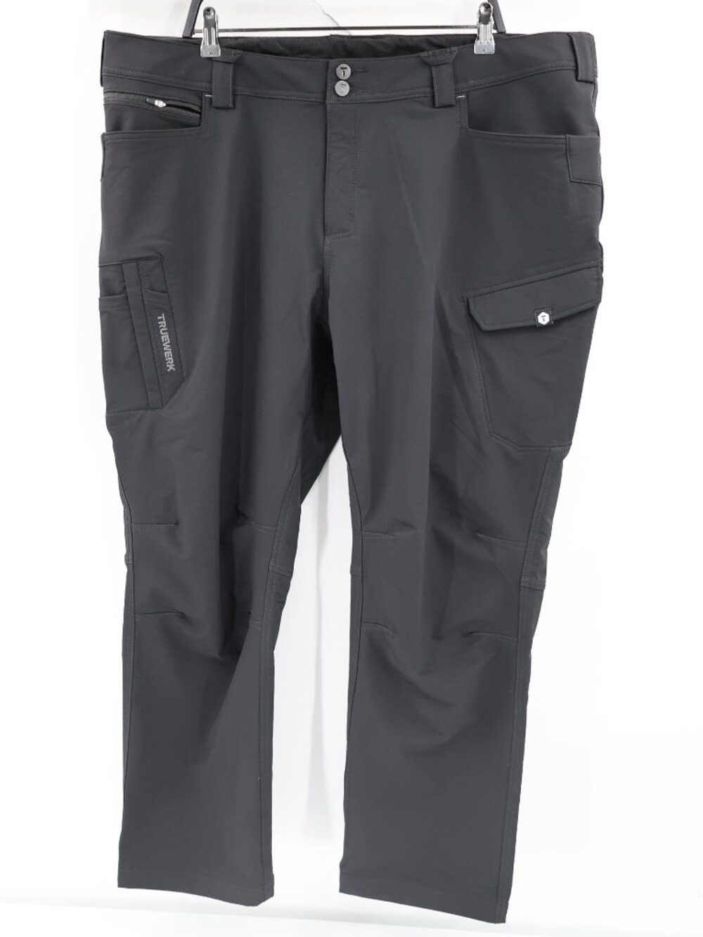 Truewerk T2 Werkpant Men 44x30 black Workwear Stretch Utility pants cargo pocket
